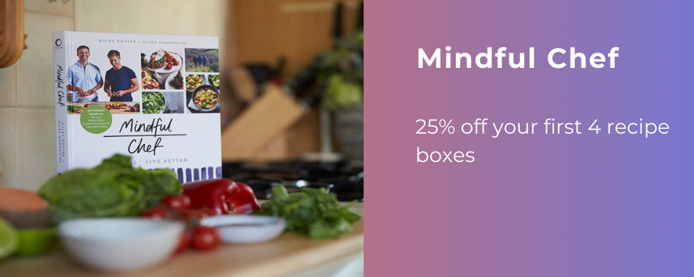 25% off your first 4 recipe boxes