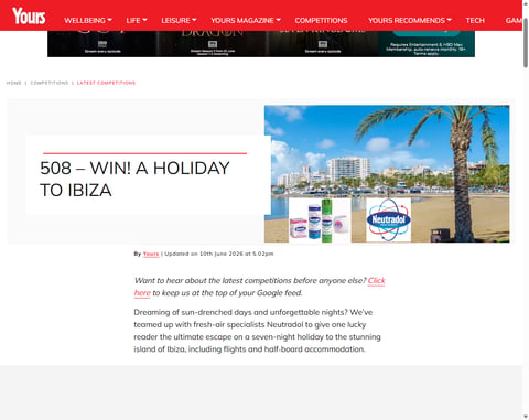 7 Night Holiday To Ibiza