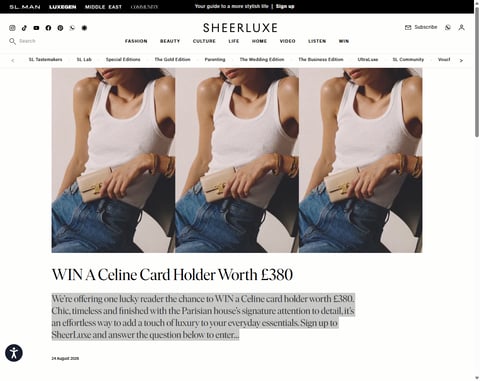 £380 Celine Credit Card Holder